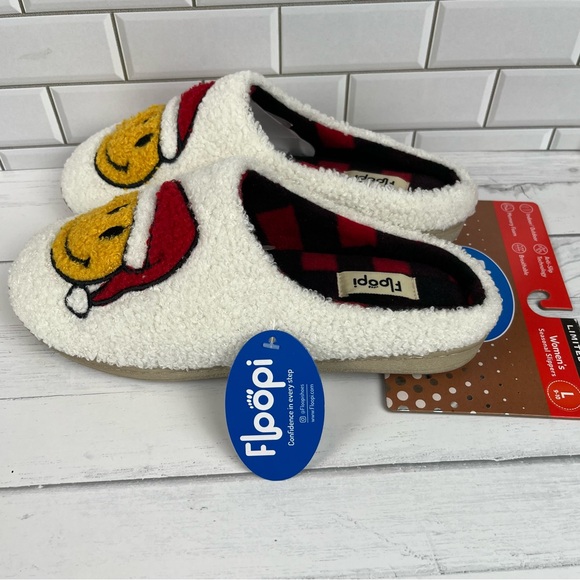 Floopi Size:L(9/10) Women Seasonal Slippers Multi Color Memory Foam - Picture 6 of 8